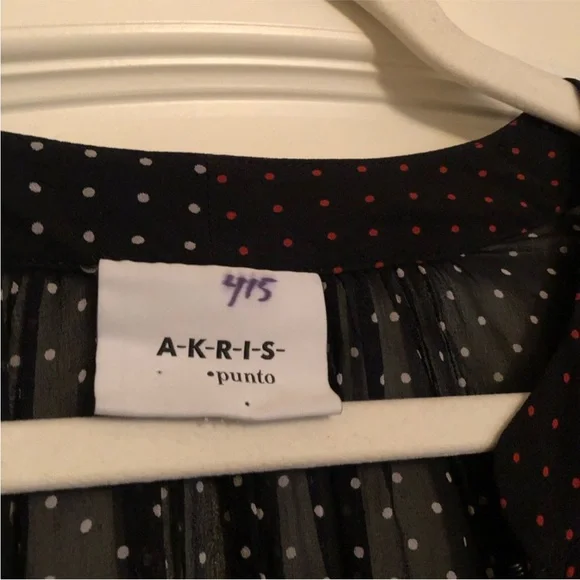 Akris Punto Polka Dot Silk Dress - Picture 5 of 9